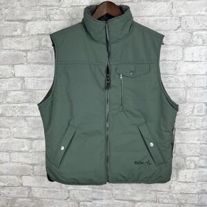 Pulse Reversible Ski‎ Vest Seafoam Green Sherpa Pockets Heavyweight Women's XL